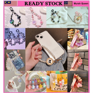 Kawaii Sweet Heart Phone Strap, Pastel Themed Cell Phone Jewelry, Char