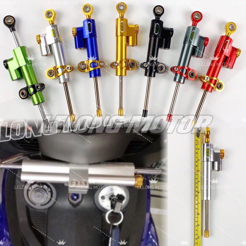 OLN 26CM UNIVERSAL RACING STEERING DAMPER R15 V3 R25 Z800 XJ6 MT07 MT09