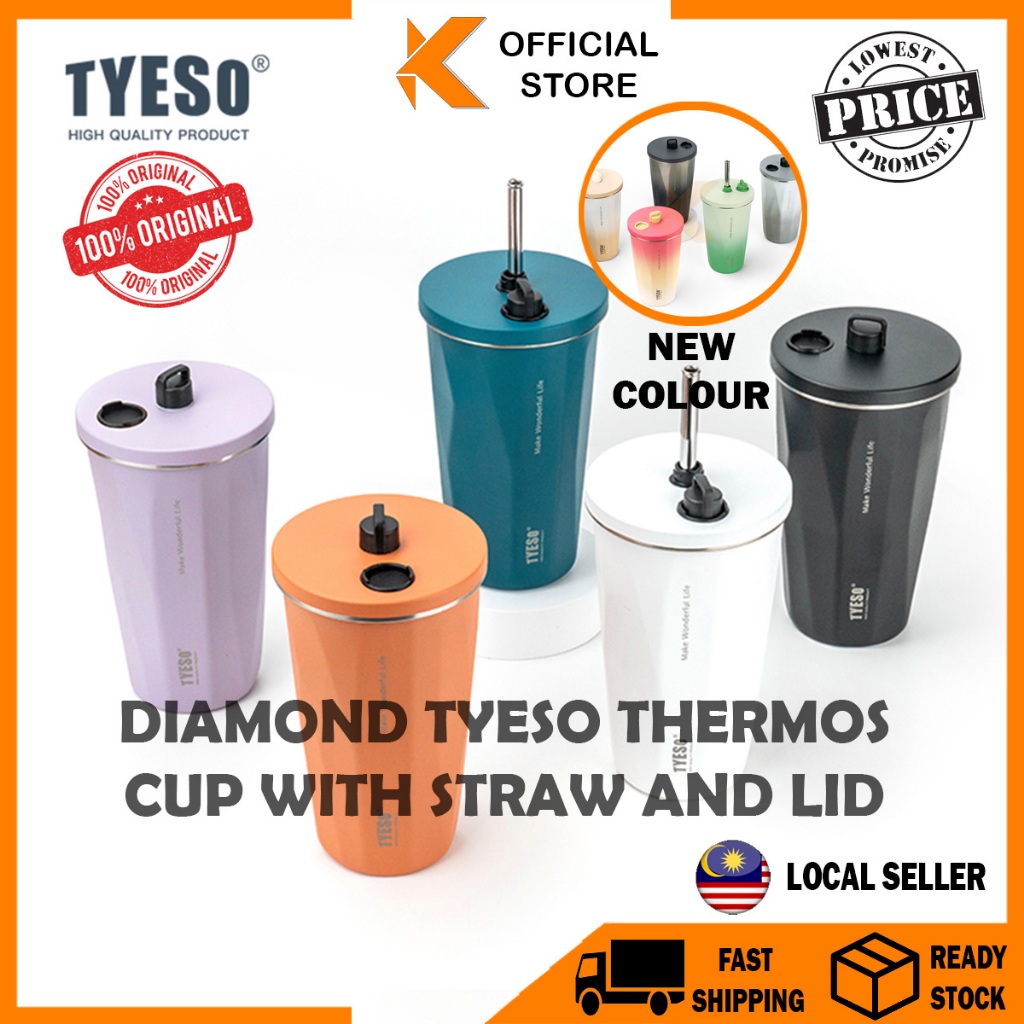 【K-Home】600ML Diamond Tyeso Retractable Straw Tumbler Vacuum 304 ...