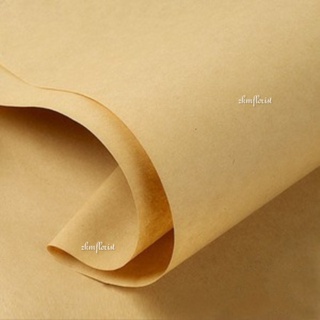 20PCS) KRAFT CRAFT BROWN Flower Wrapping Paper Bouquet Gift Florist Wrap  Wrapper Kertas Pembalut Bunga Hadiah Borong