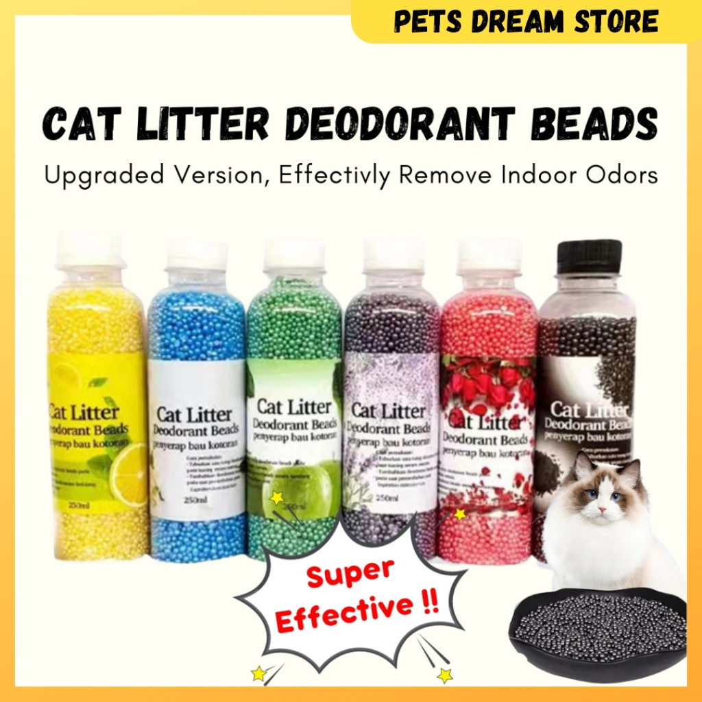 Cat Litter Deodorant Beads Penyerap bau busuk Activated Charcoal