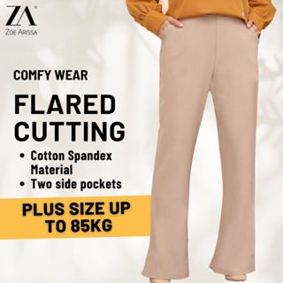 ZOE ARISSA SELUAR MUSLIMAH WOMEN PANTS BOOTCUT Seluar Cotton Plus Size  Murah Office Casual Wear Plus Size YASRA Pants