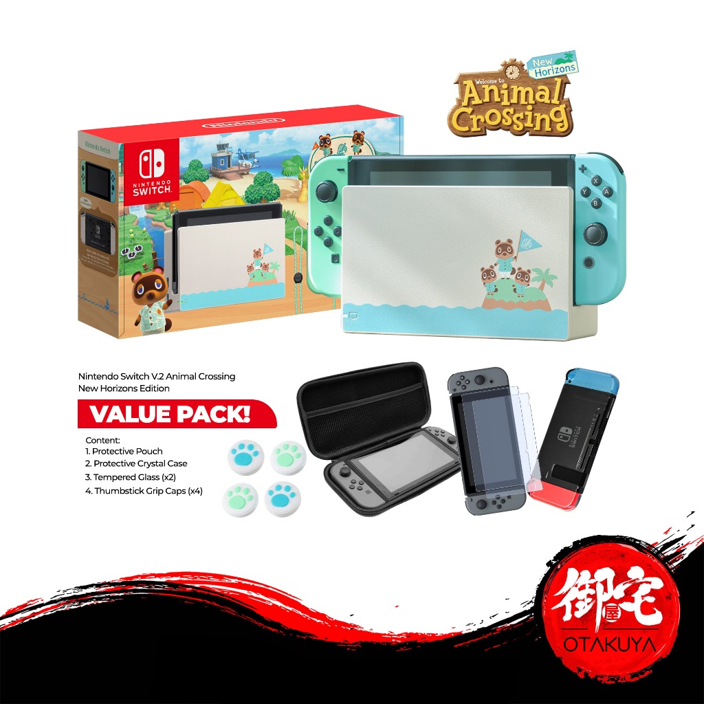 Nintendo switch v2 store animal crossing edition