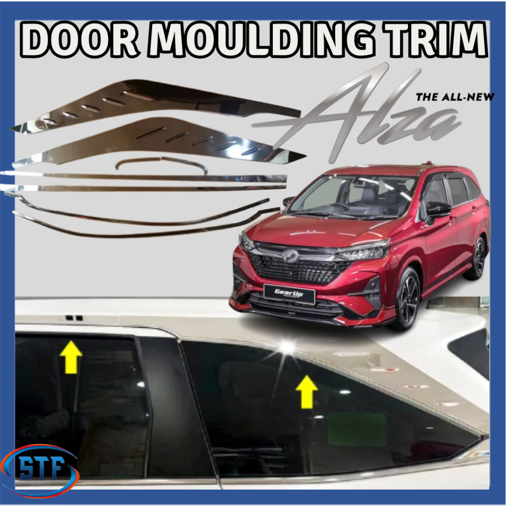 PERODUA ALZA NEW D27 / TOYOTA VELOZ 2022 2023 2024 DOOR WINDOW MOULDING ...