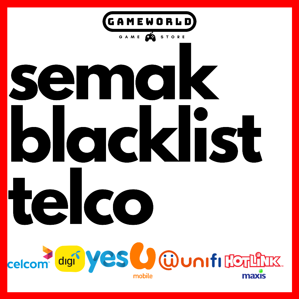 Servis Semak Check Nama BLACKLIST Senarai Hitam Telco | Shopee Malaysia