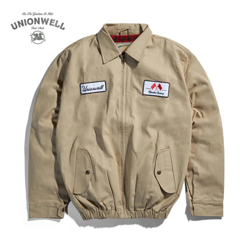 Unionwell Jacket Harrington James Dean Cream Shopee Malaysia