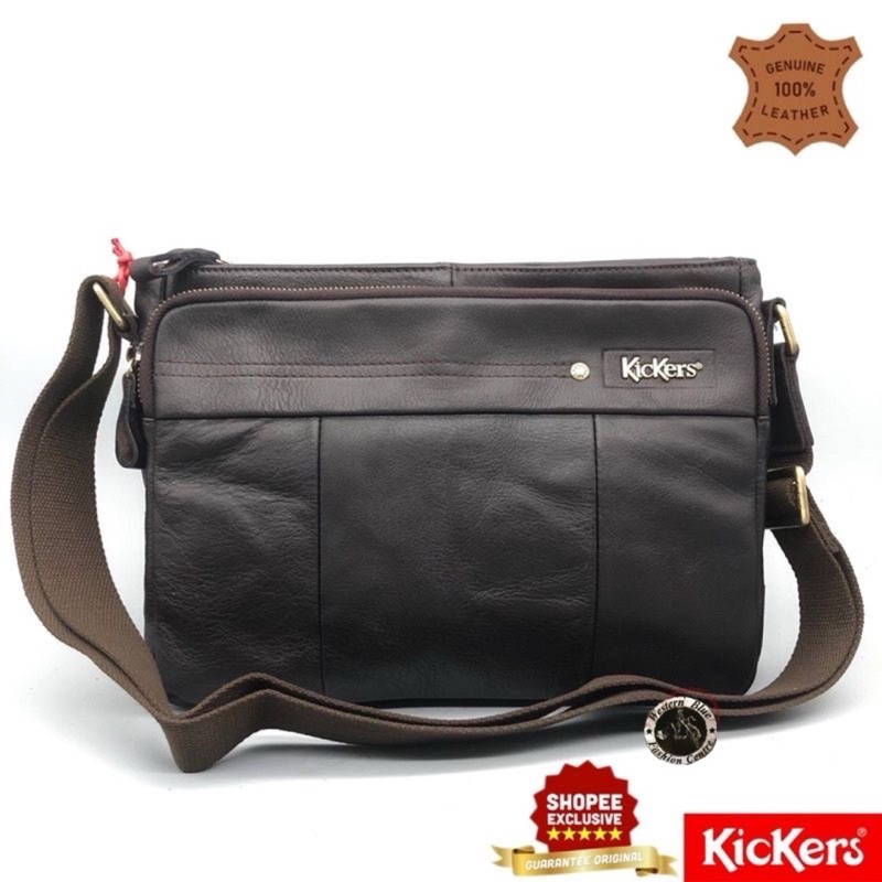 KICKERS PREMIUM LEATHER SLING BAG KIC S 89703 Shopee Malaysia