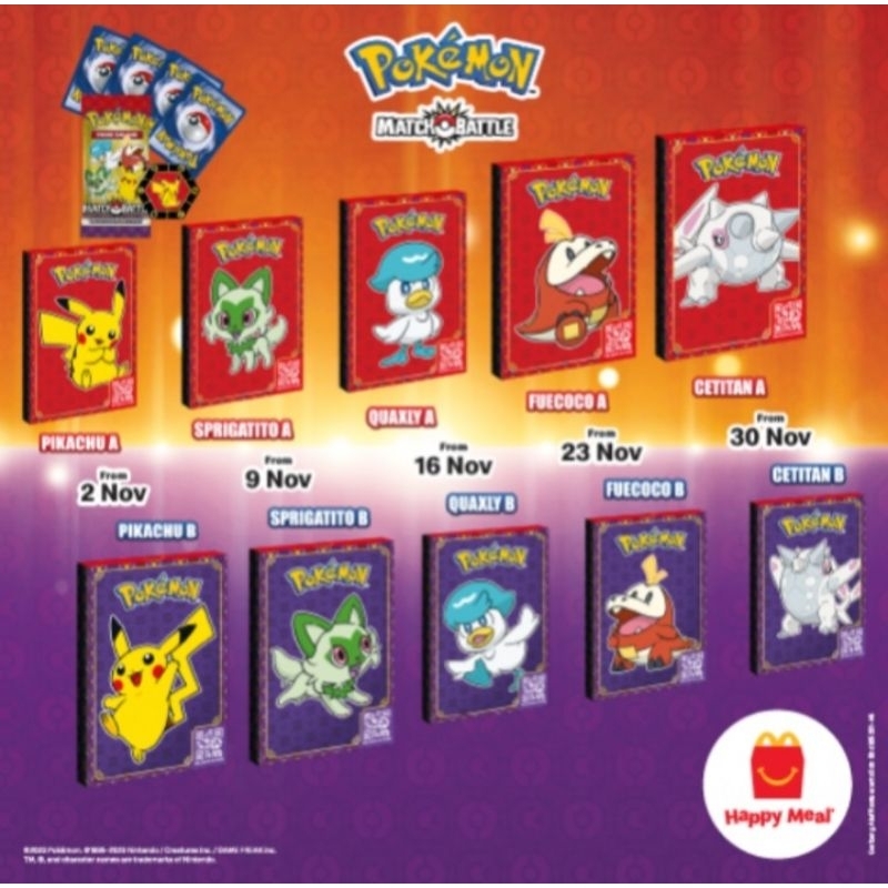 Mcdonalds pokemon trading card Mcd pokemon card Mcdonald's | Shopee ...