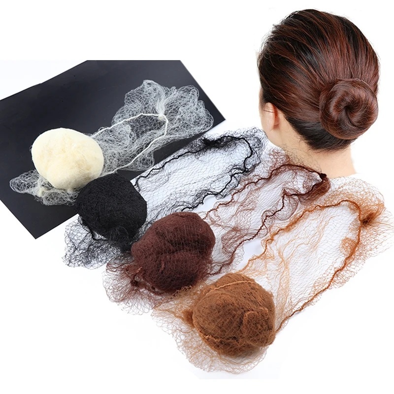 5pcs Colors Nylon Hair Nets Invisible Disposable Hair Net Ballet Dance ...