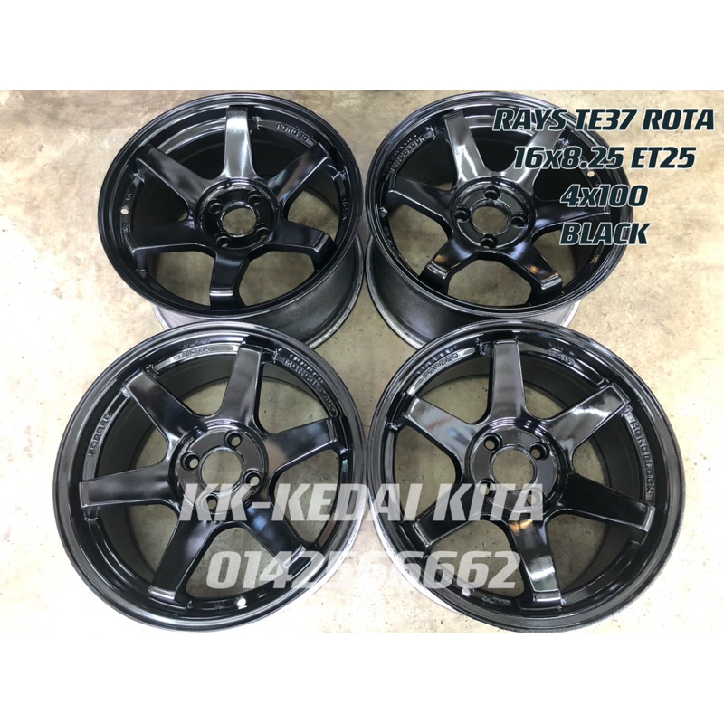 USED RIM RAYS TE37 ROTA 16 INCHI | Shopee Malaysia