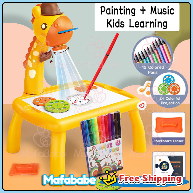 Children's Projector Drawing Table Mainan Budak Meja Melukis 绘画投影桌 ...