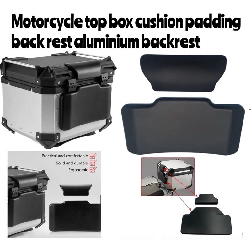 Backrest Aluminium Top Box Back Rest Sandaran Box MADE IN THAILAND ...