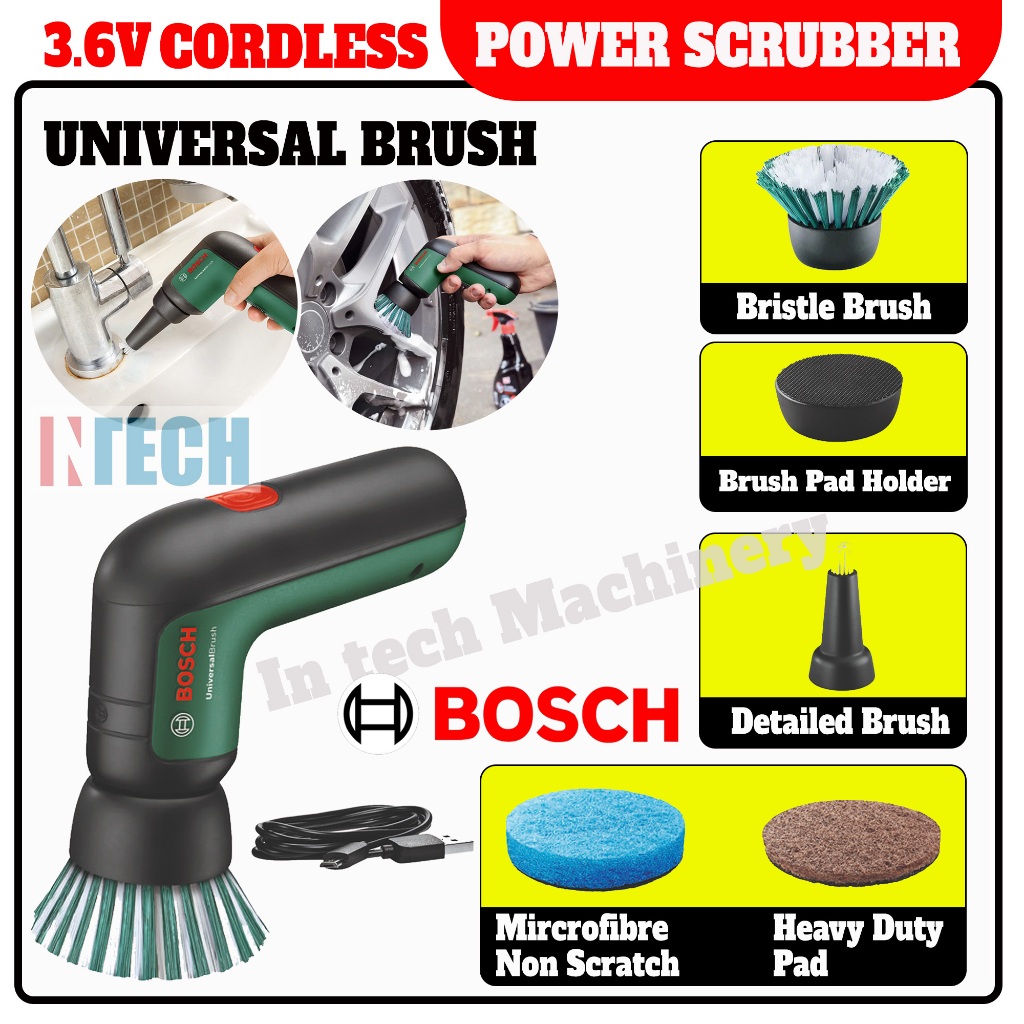 BOSCH 3.6V CORDLESS POWER SCRUBBER UNIVERSAL BRUSH ASIA CORDLESS