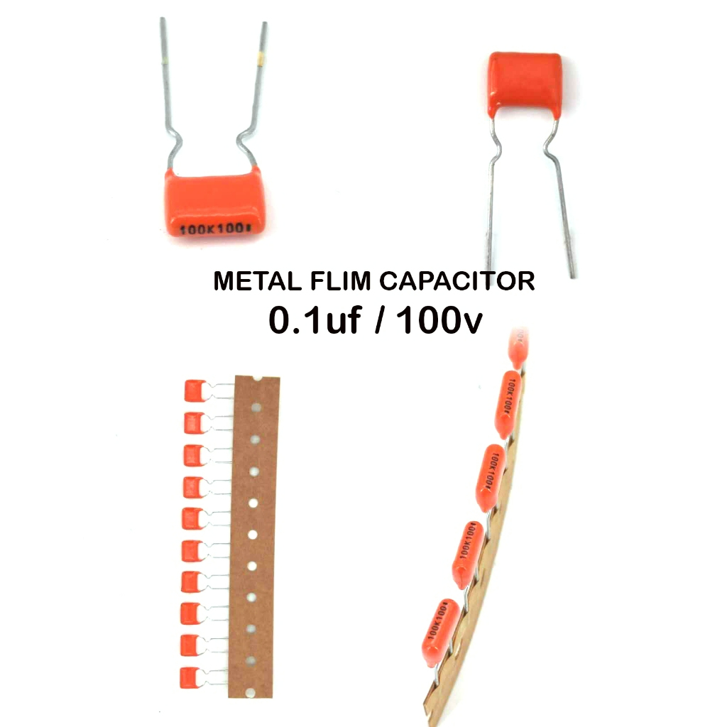 METAL FLIM CAPACITOR 0.1UF ,100V (10 PCS & 100 PCS ) | Shopee Malaysia