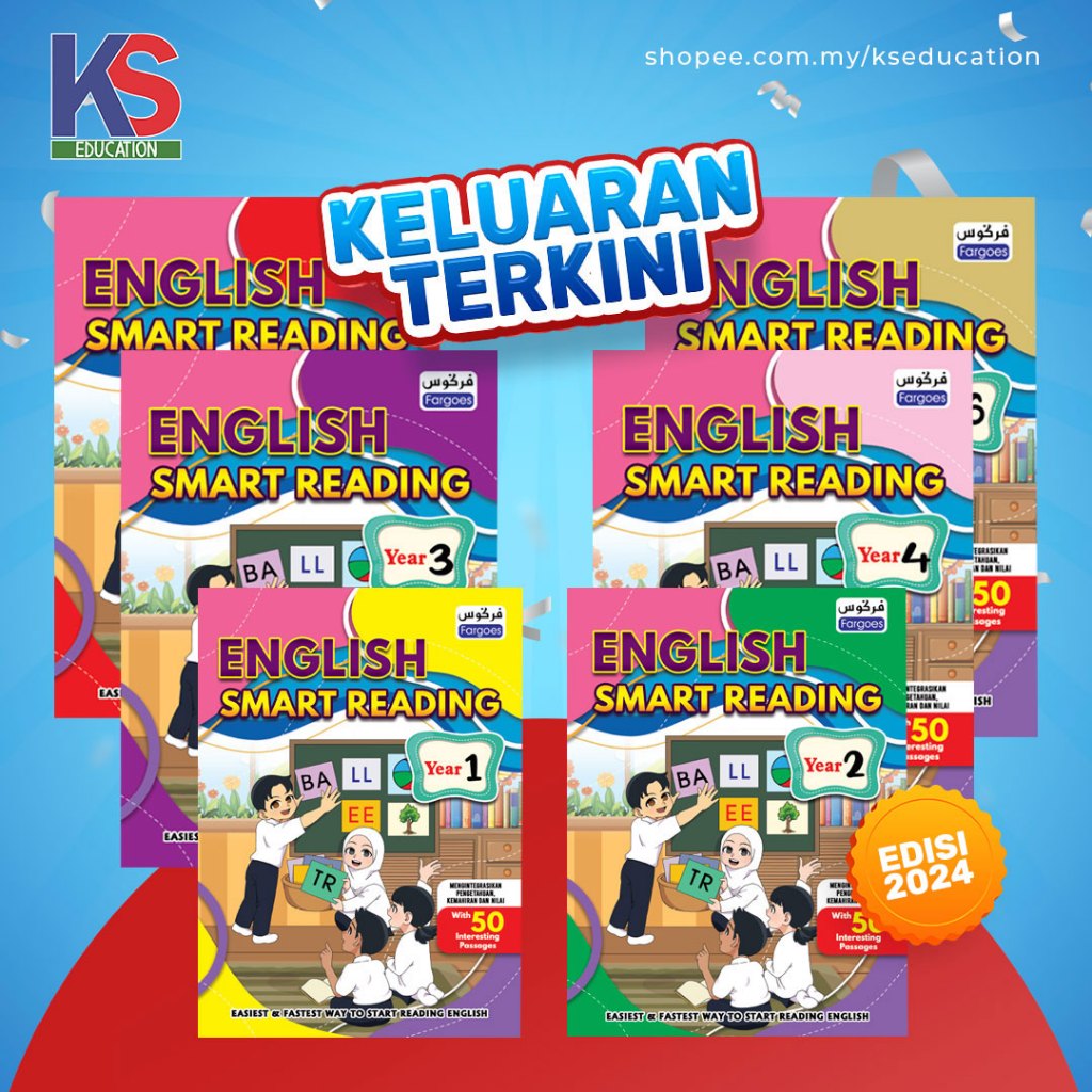 ENGLISH SMART READING YEAR 1-6 EDISI 2024 | Shopee Malaysia