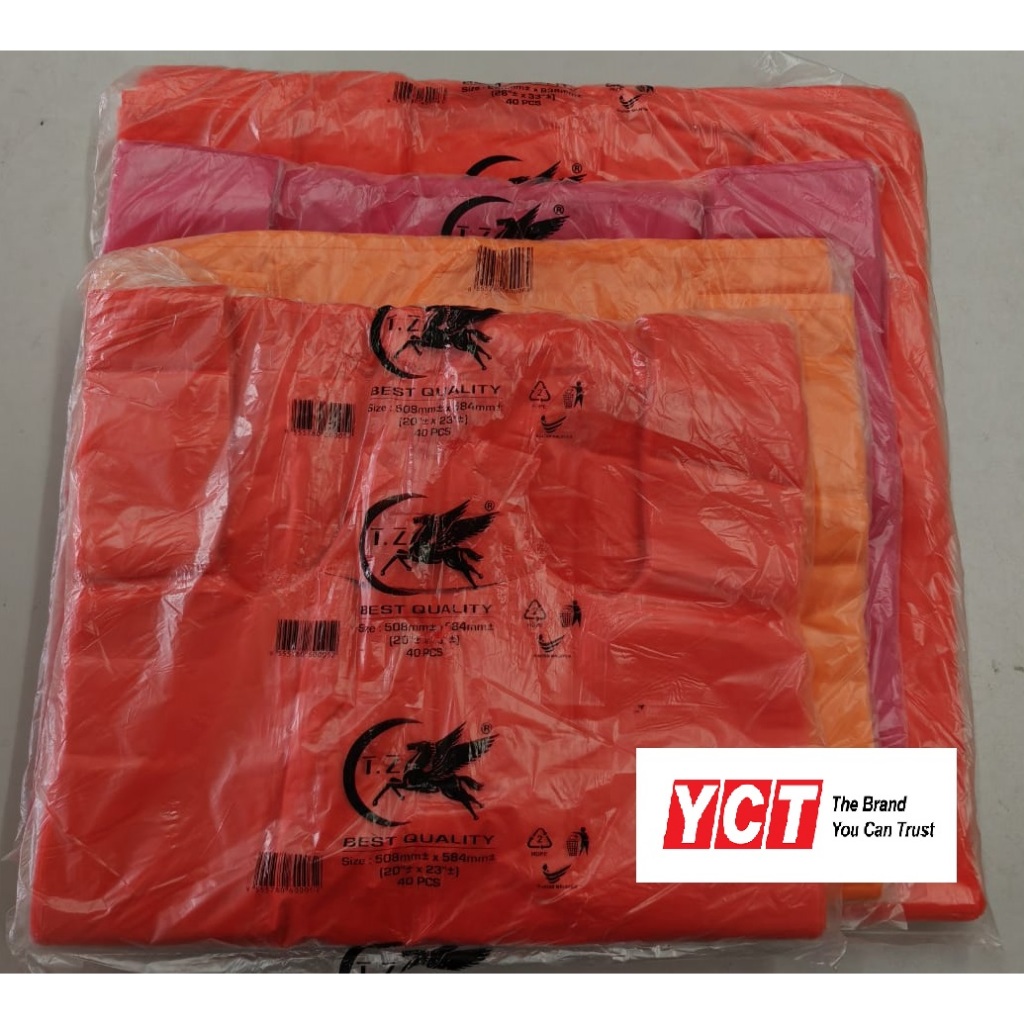 TZ BRAND / SINGLET BAG / PLASTIC BAG / T-SHIRT BAG / HANDLE BAG / 背心袋 ...