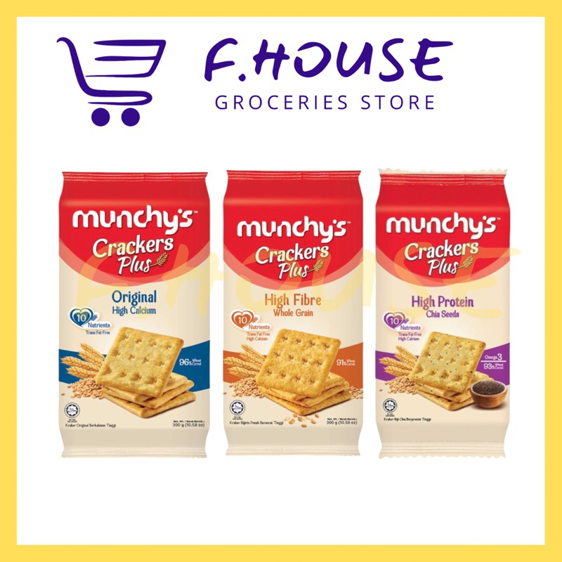 Munchy's Crackers Plus Original High Calcium (300g) Shopee Malaysia