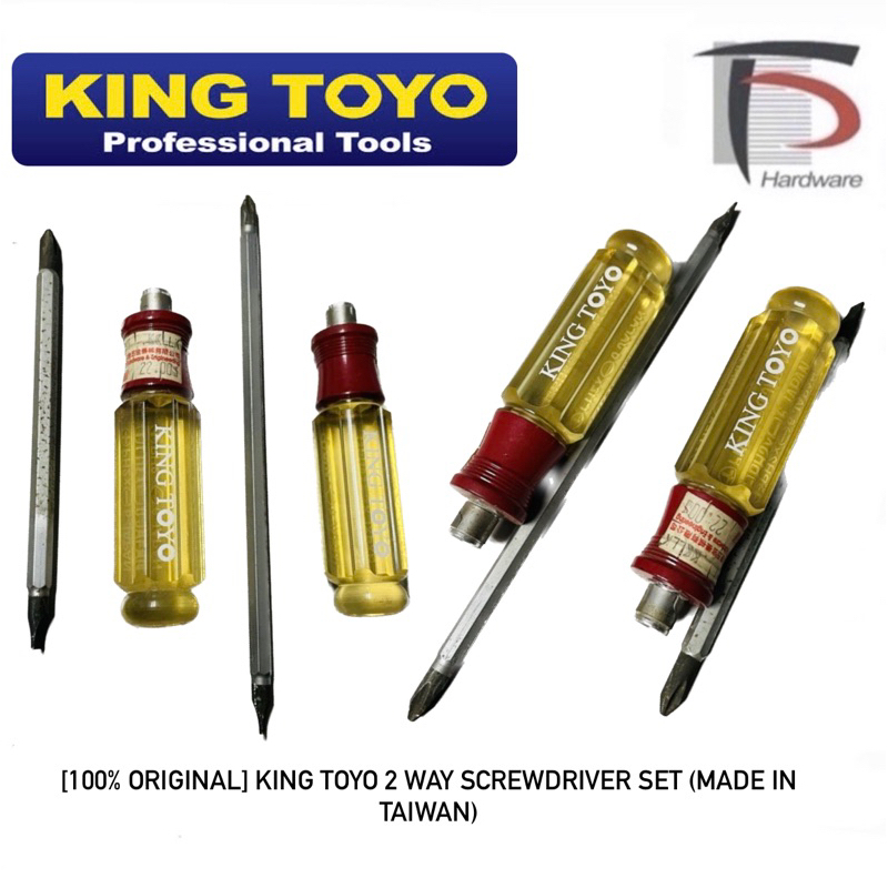 [100 ORIGINAL] KING TOYO 2 WAY SCREWDRIVER SET (MADE IN TAIWAN) Shopee Malaysia