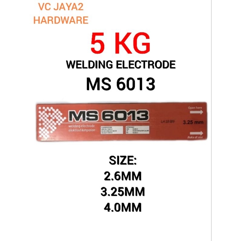 WELDING ELECTRODE KOBELCO MS 6013 5KG 2.6MM/3.25MM/4.0MM ...
