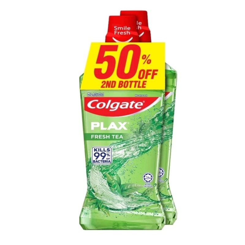 Colgate Plax Fresh Tea Mouthwash 750ml x2 | Shopee Malaysia