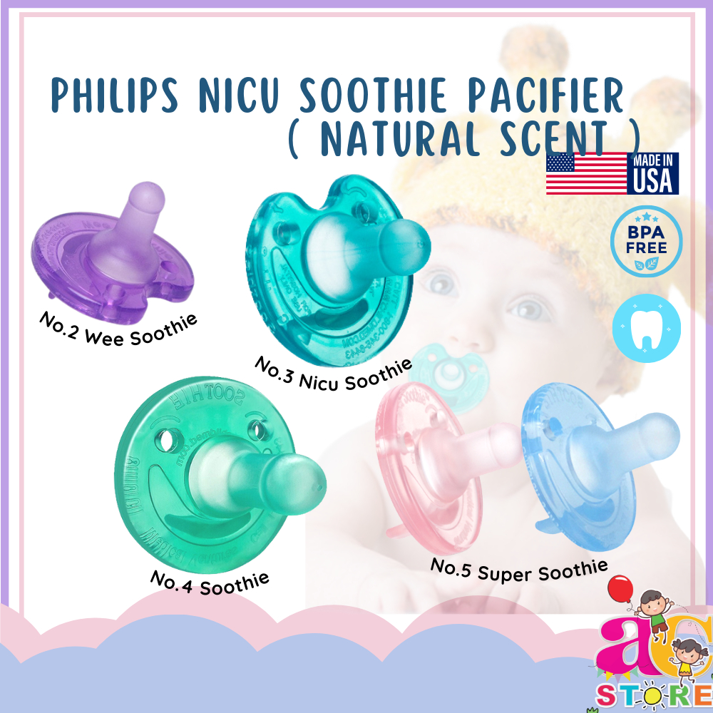 AC Philip Avent Newborn Nicu Soothie / Super Soothie Baby Pacifiers