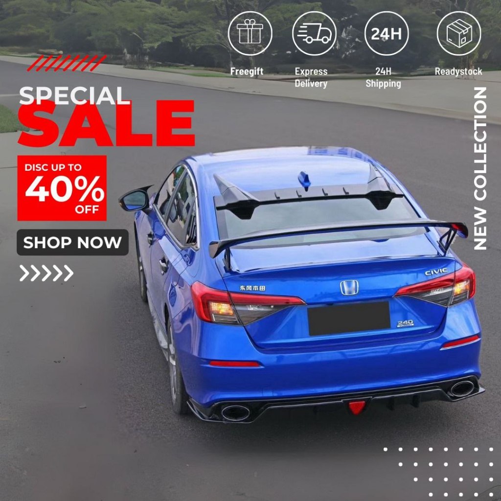 HONDA CIVIC FE TYPE R SPOILER (FE1231) | Shopee Malaysia