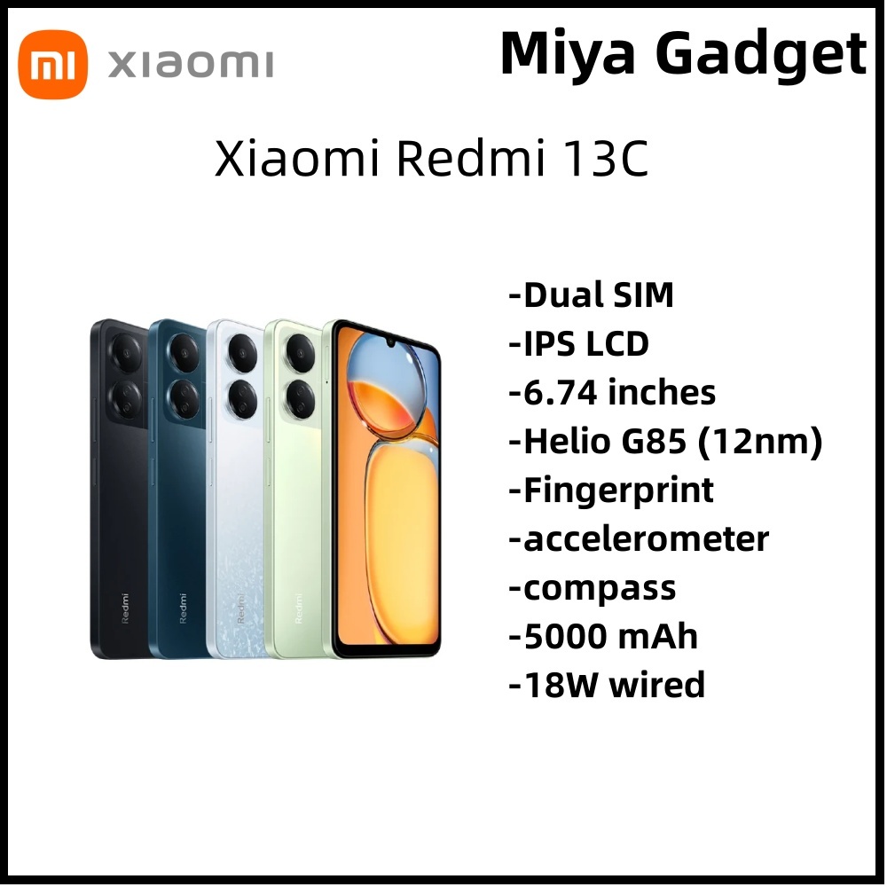 Xiaomi Redmi 13C (6GB RAM + 128GB ROM) Original New Smartphone 1 Year