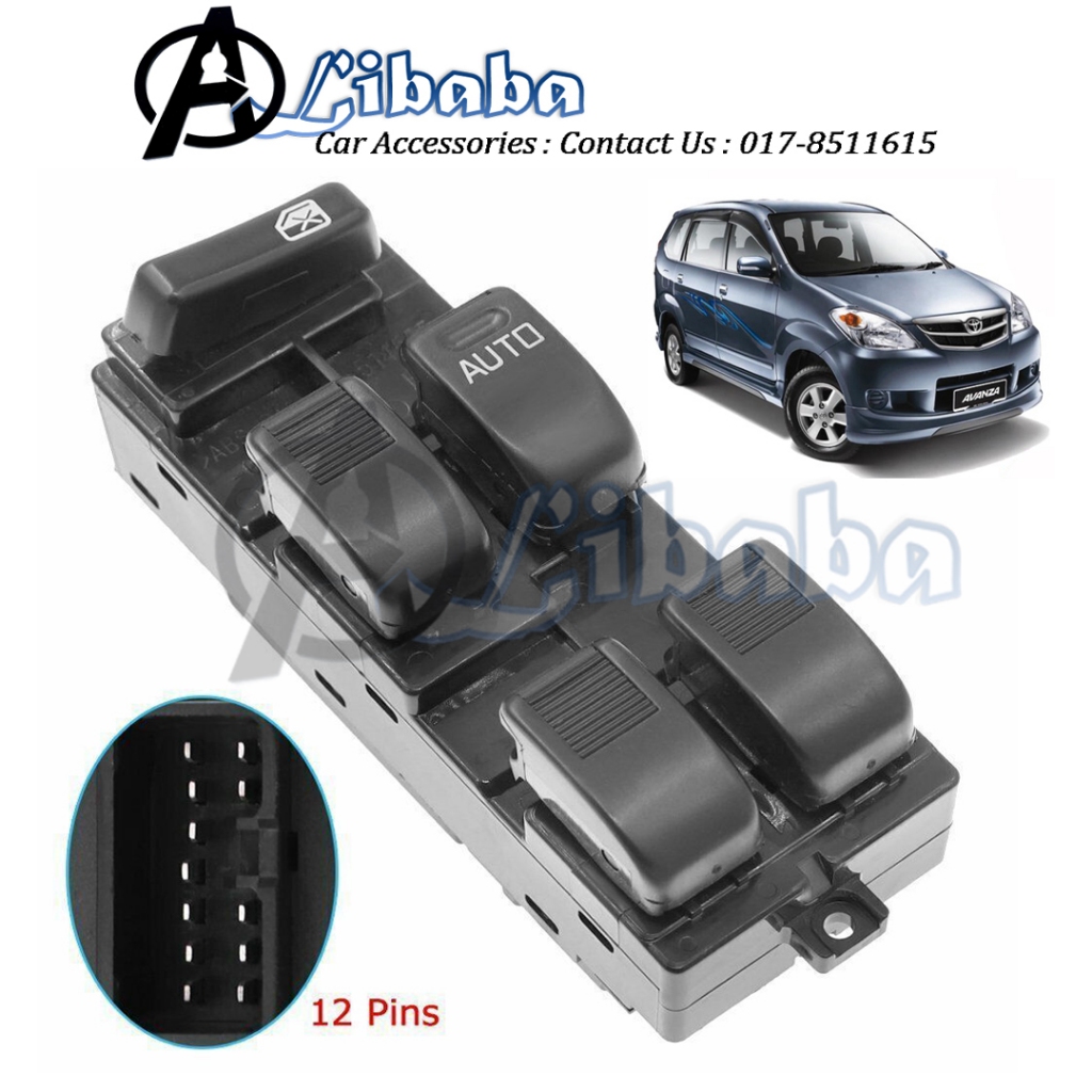AVANZA Main Power Window Door Main Control Switch | Shopee Malaysia