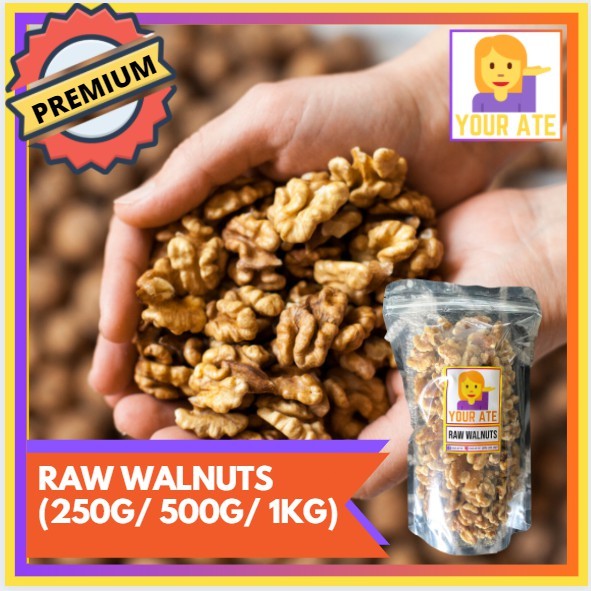 Your Ate 100 USA Raw Walnuts/Macadamia nuts/Almonds (500g) Shopee