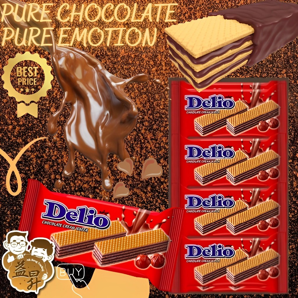 24 packs x 16gm - Oriental Delio Cream Wafer [Chocolate / Strawberry ...