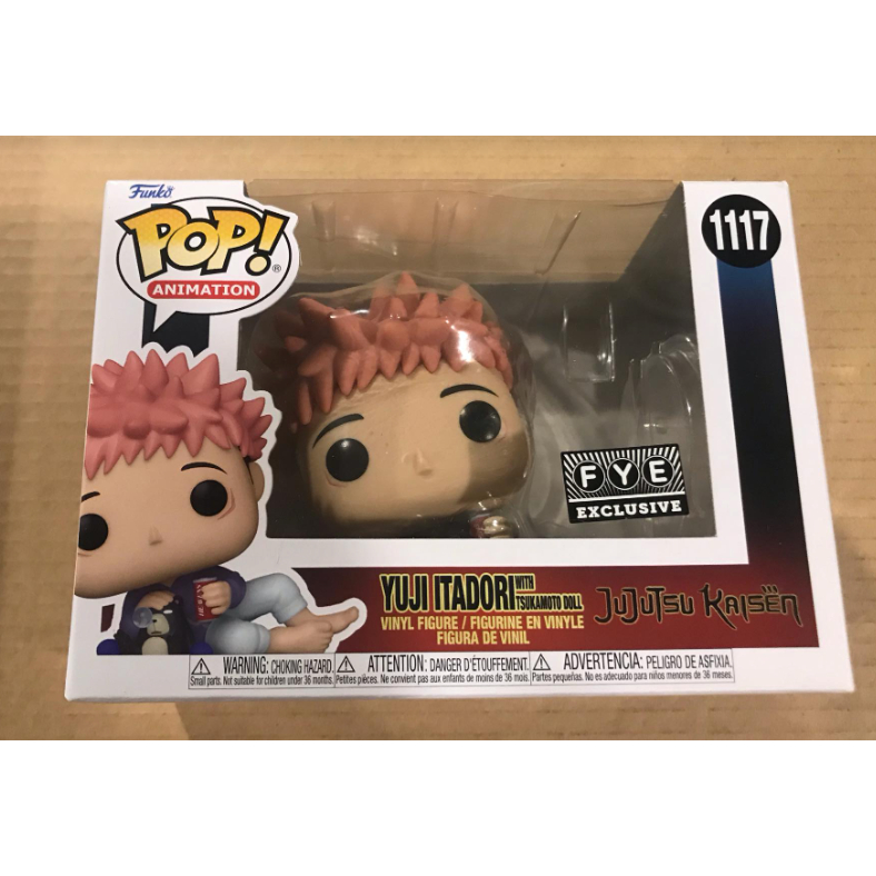 Funko Pop Jujutsu Kaisen Yuji Itadori with Tsukamoto Doll #1117 FYE ...