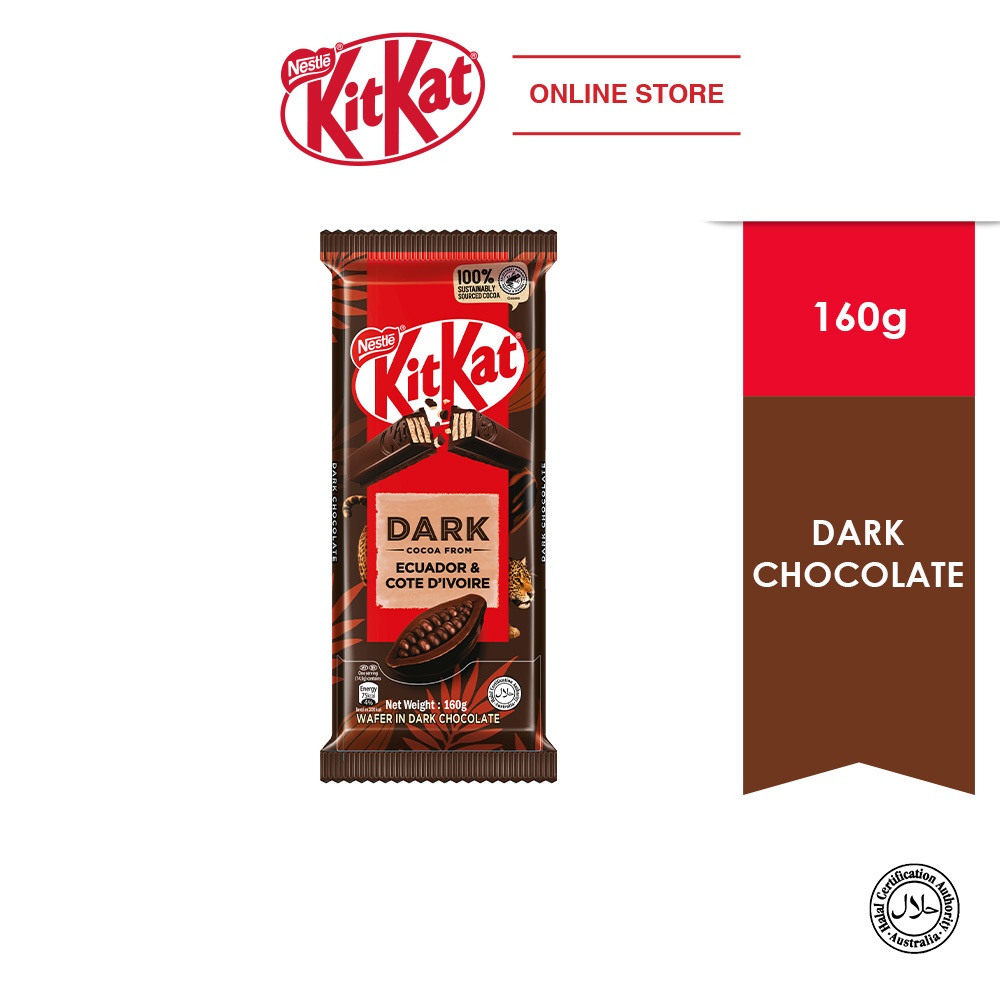 NESTLÉ KITKAT Dark Chocolate Block 160g (Imported from Australia