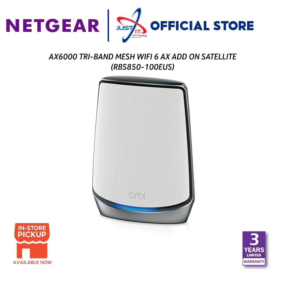 NETGEAR ORBI RBS850 UltraPerformance Triband WiFi 6 Addon Satellite