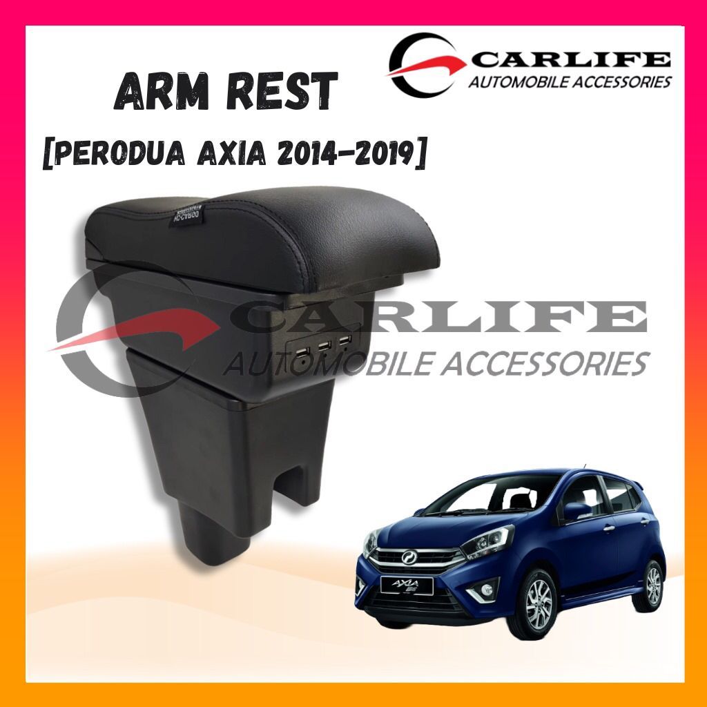 Perodua Axia 20142019 OEM Leather Armrest Rest Pad Shopee Malaysia