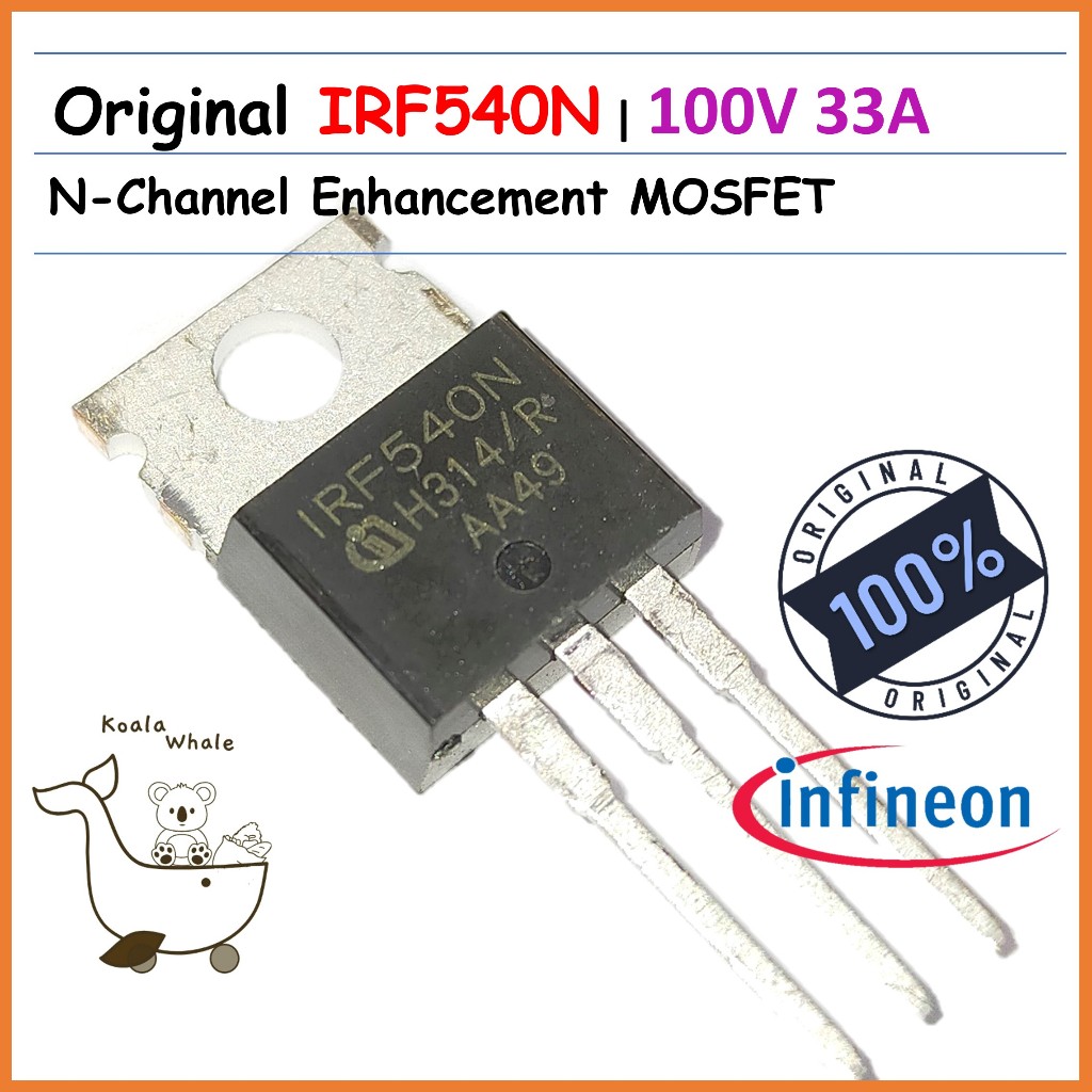 Original IRF540 IRF540N N-channel MOSFET Transistor IRF 540 IRF540NPBF ...