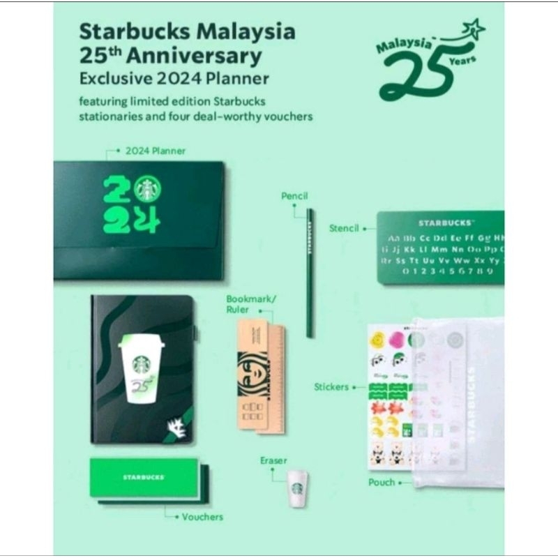 Starbucks Planner 2024 Shopee Malaysia