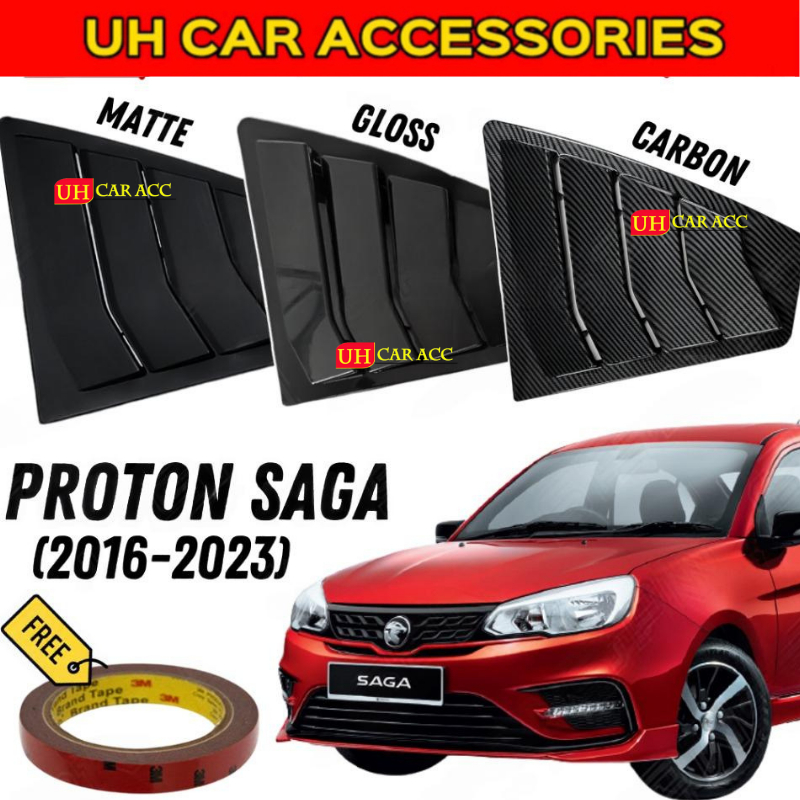 PROTON SAGA 2016-2023 SAGA VVT MC2 WINDOW COVER MUSTANG REAR SIDE ...