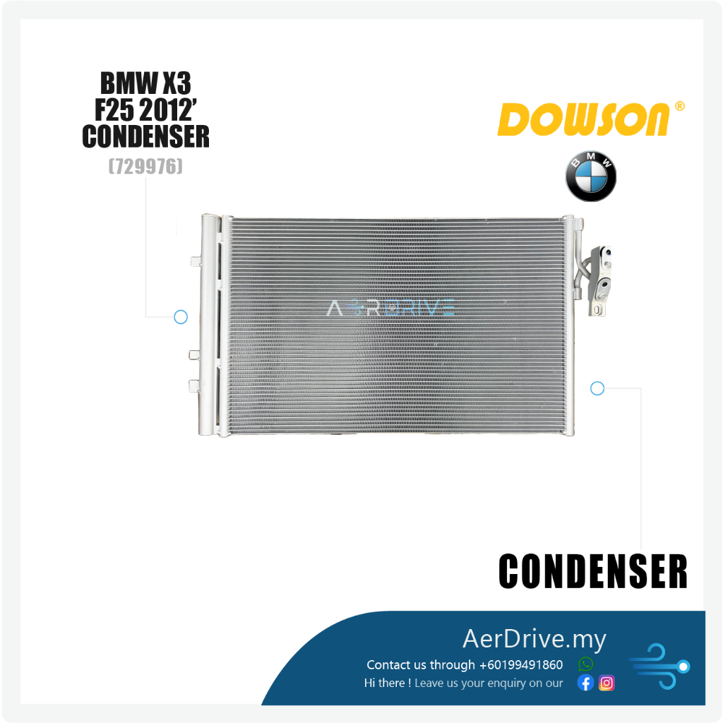 DOWSON BMW X3 F25 2012' CONDENSER W DRIER 729976 Shopee Malaysia