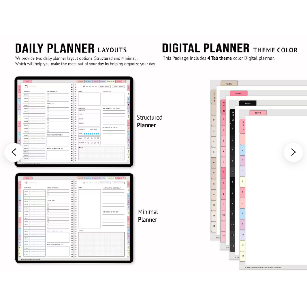 All-in-One Premium 2023/2024 Digital Planner | Shopee Malaysia