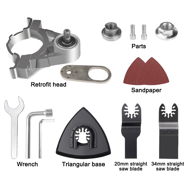 Angle Grinder Adapter Oscillating Multi Tool Ordless Oscillator Trimmer ...
