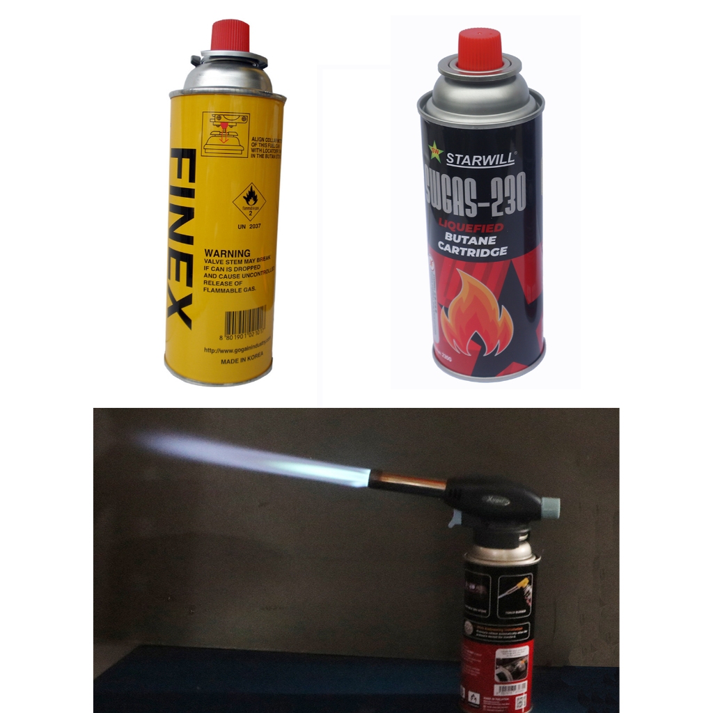 HiPerformance Butane Gas Refill Can Catridge Cylinder Gas, 460gm Twin Pack (2pcs) or 230gm per