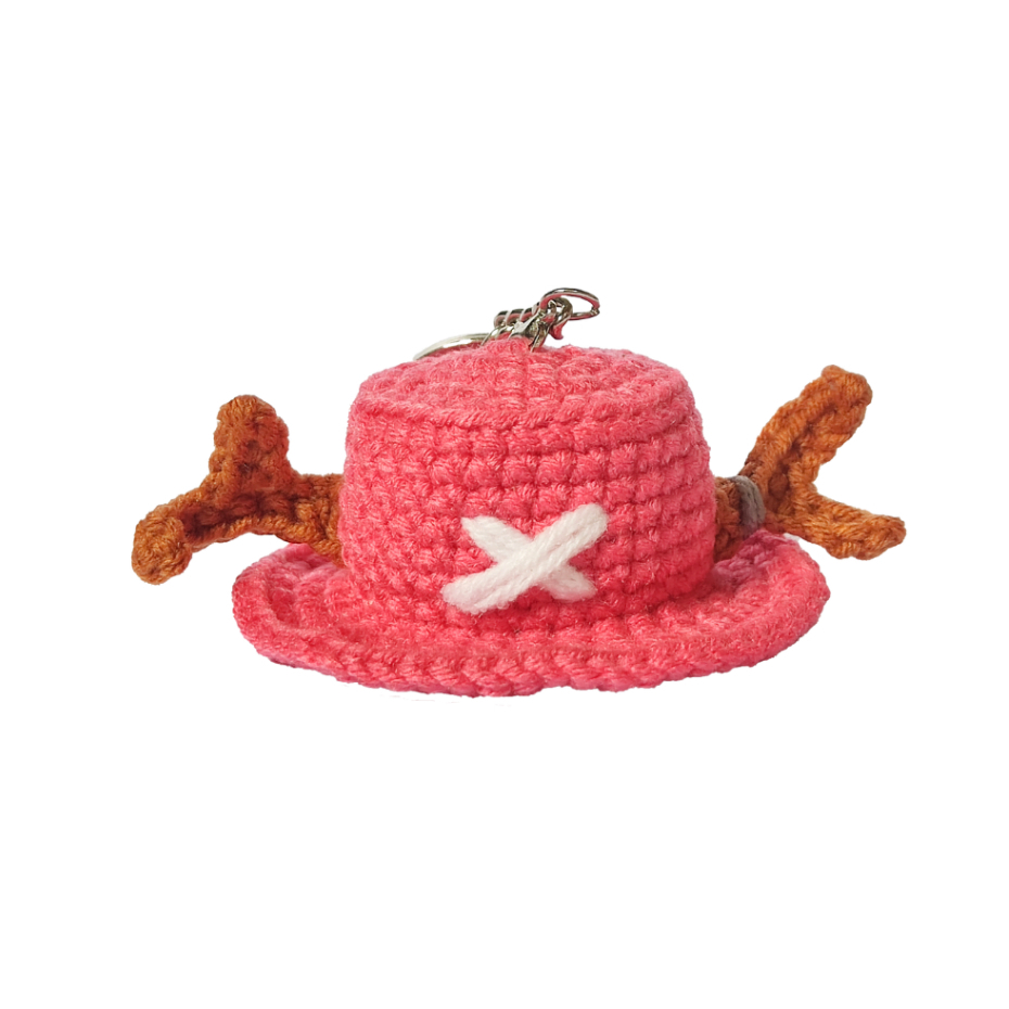Handmade One Piece Tony Tony Chopper Hat Crochet Yarn Keychain Shopee