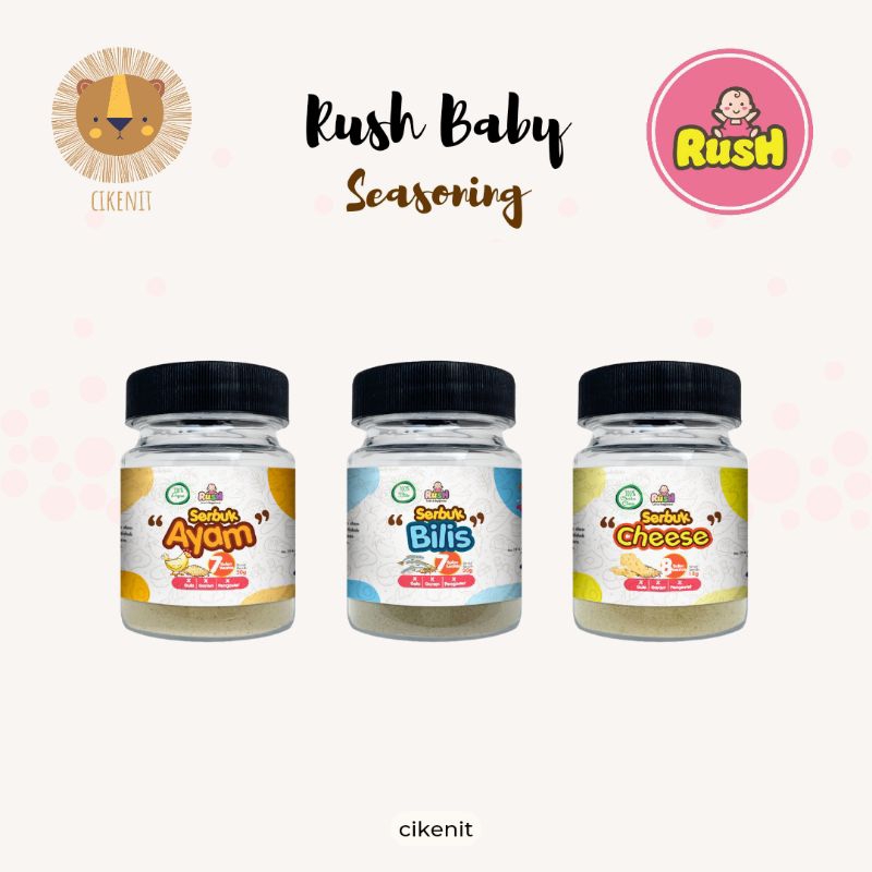 (HALAL CERT) RUSH BABY BABY FOOD SEASONING / RICE CEREAL / SAVOURY