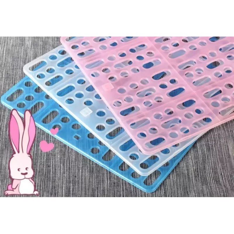Pet Cage Floor Mat Clean Nest Plastic Foot Pad Slab Cat Rabbit Pelapik ...