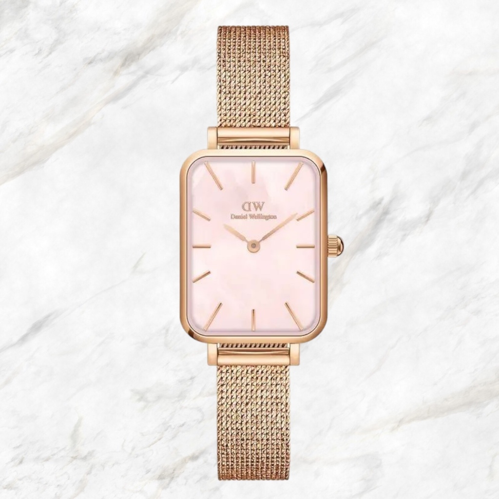 Bigest sale Dw ORIGINAL Women s Watches QUADRO PRESSED PEARL SERIES ARLOJI Women DANIEL WELLINGTON 2 years warranty