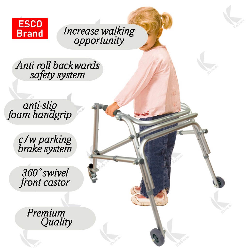 Esco Child Reverse Walker/Tongkat beroda kanak-kanak/儿童训练助行器 | Shopee ...