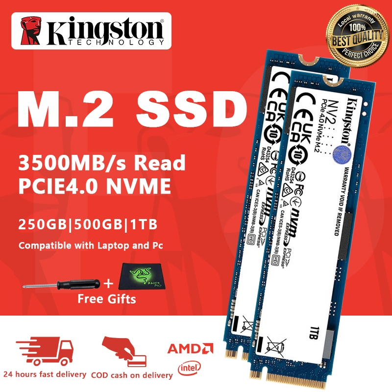 Local 24H]Kingston NV2 SSD 250GB 500GB 1TB 2280 PCIe NVMe Gen4