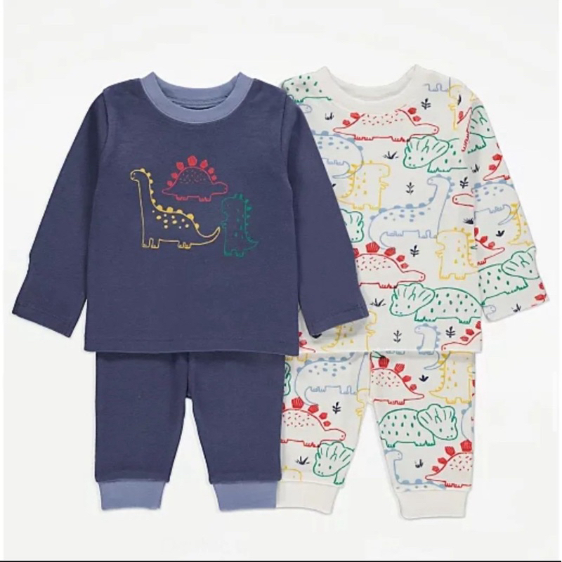 GEORGE 2 PACK PYJAMAS SET 18-24M | Shopee Malaysia