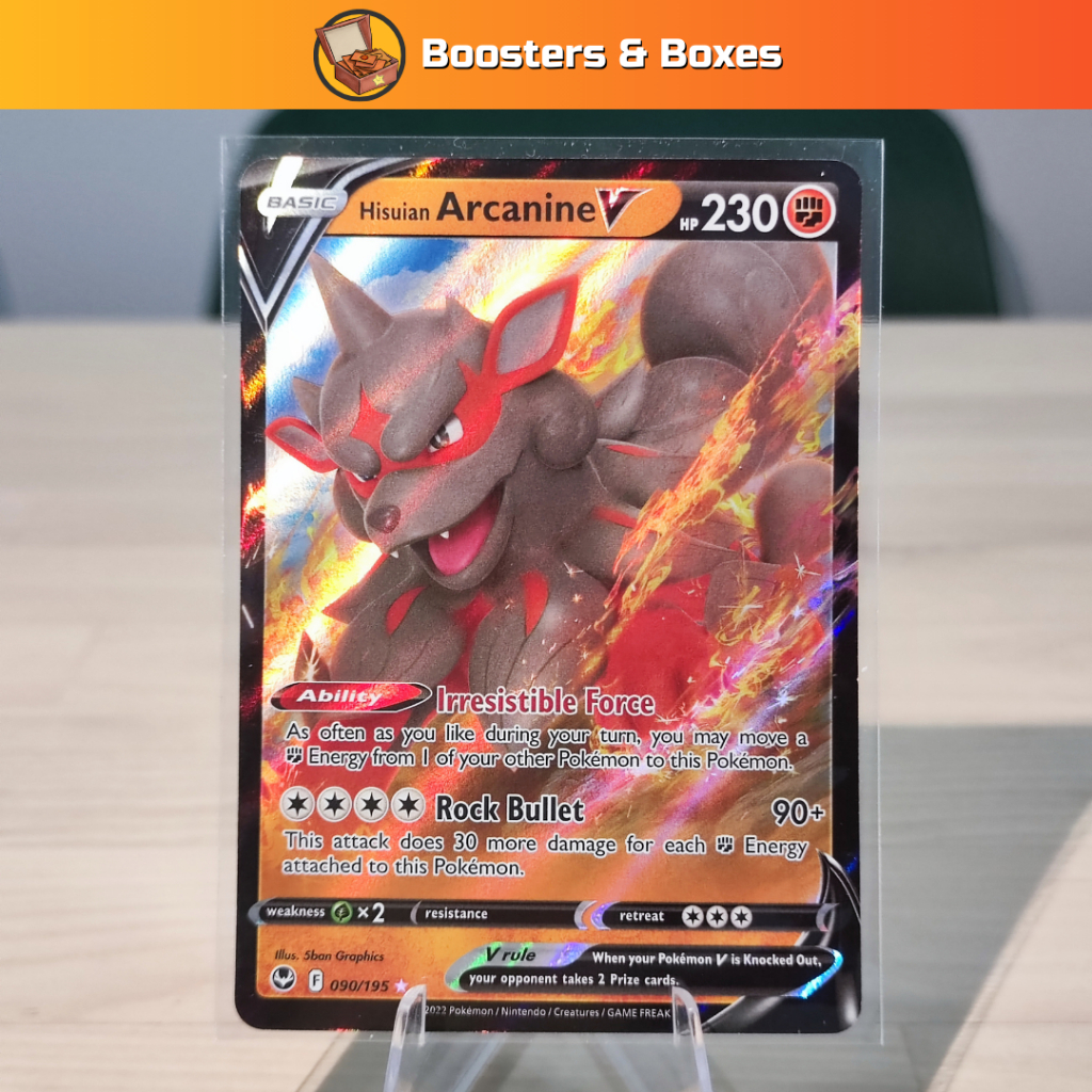 Hisuian Arcanine V (090/195) [Sword & Shield: Silver Tempest] | Shopee  Malaysia
