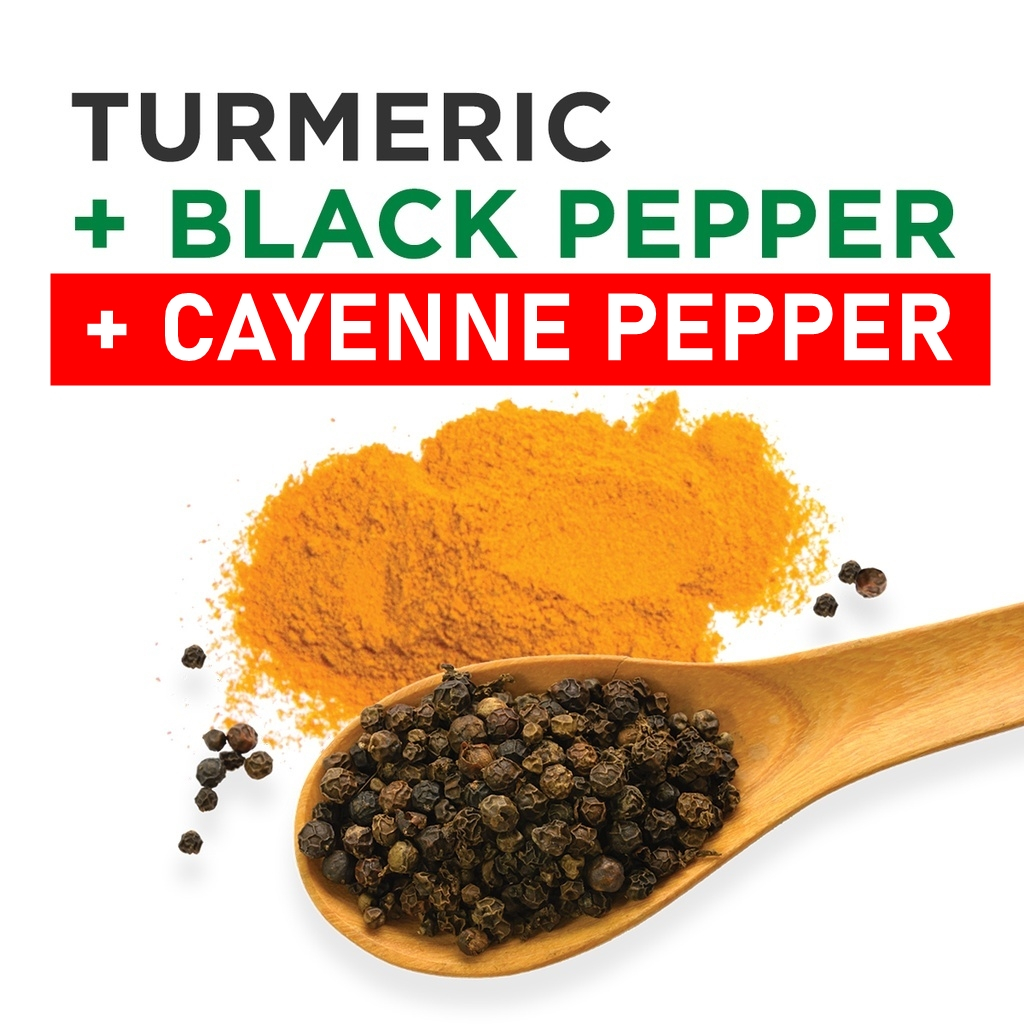 Turmeric, Black Pepper & Cayenne Pepper Supplement ( halal Nashmir capsules ) Shopee Malaysia